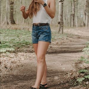 American Eagle Denim Mom Shorts